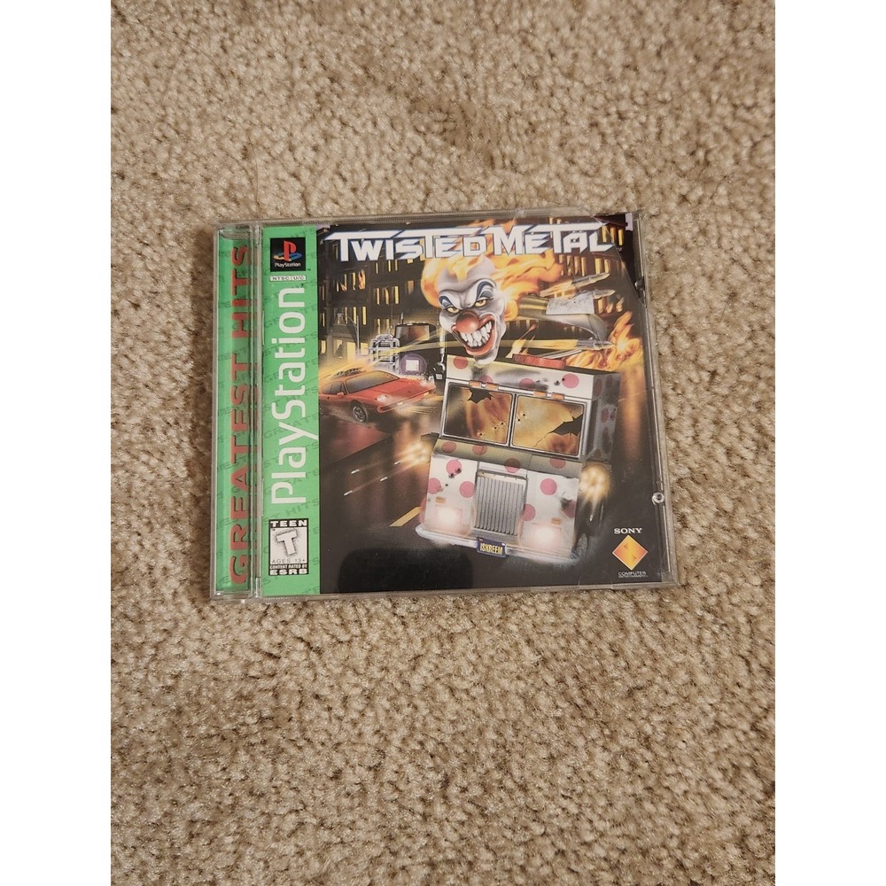 Twisted Metal Case + Manual Broken As Is No Game Playstation 1